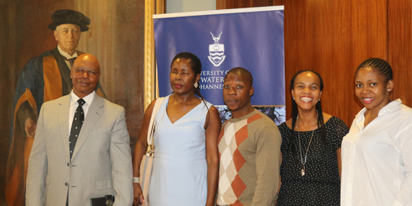 Motukuane Mokoena (CEO of BPSA Education Foundation)  Rhulani Baloyi (Trustee of BPSA Education Foundation), Nelson  Sithole (BPSA Education scholarship recipient), Akhona Ntsele and Andiswa Machanyana both from BPSA Education Foundation